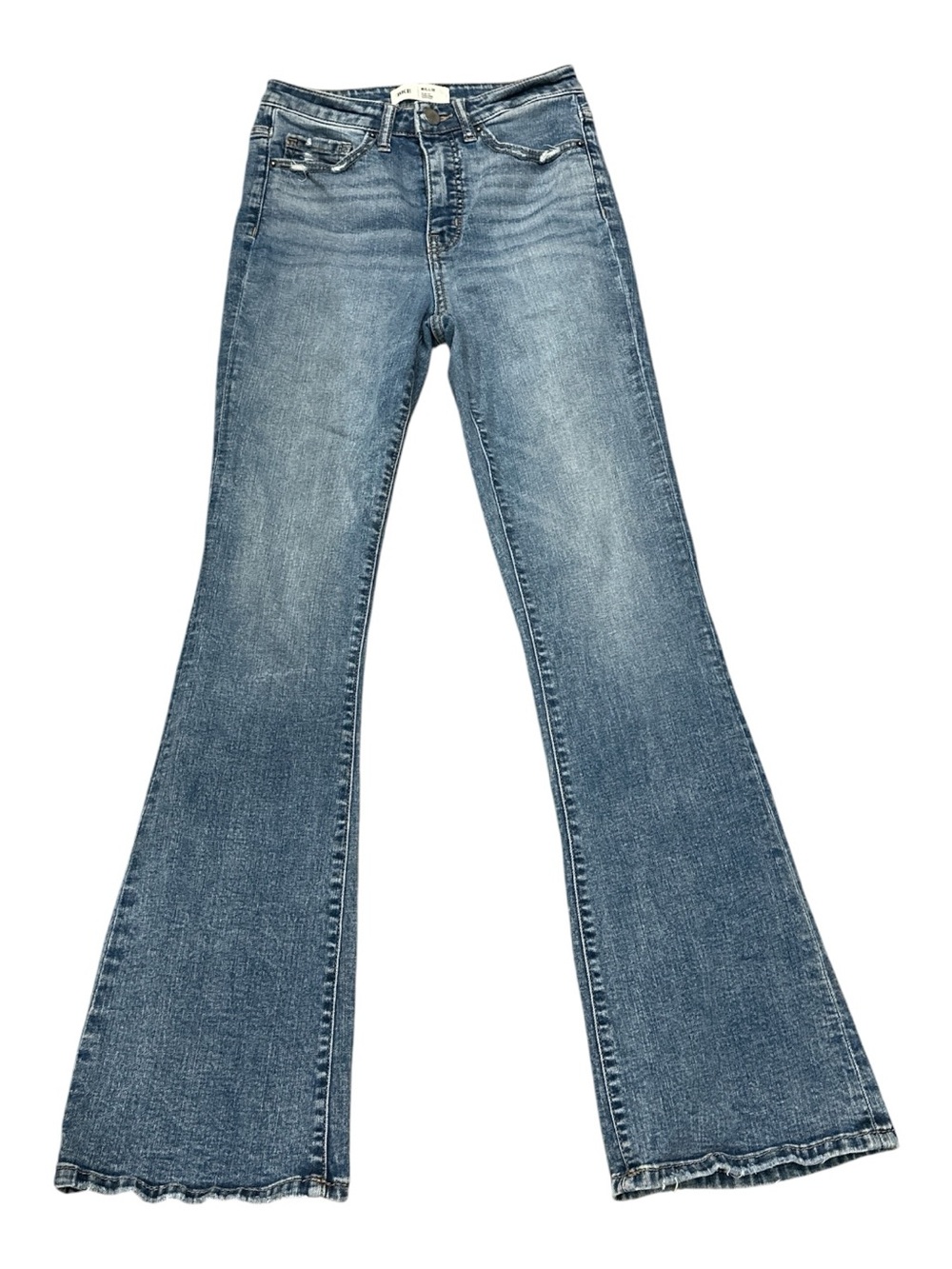 BKE Billie Jeans 25x31 1/2 Slim Fit High Rise Bootcut Denim Distressed AXB720R